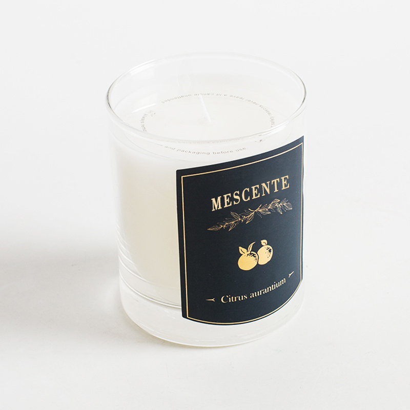 Vela perfumada de cera de soja con etiqueta privada de masaje de lujo decorativa personalizada M&Scent