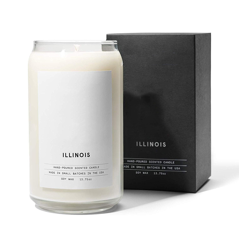 Velas lechosas de cerámica personalizadas orgánicas de M&Scent, envase de la vela