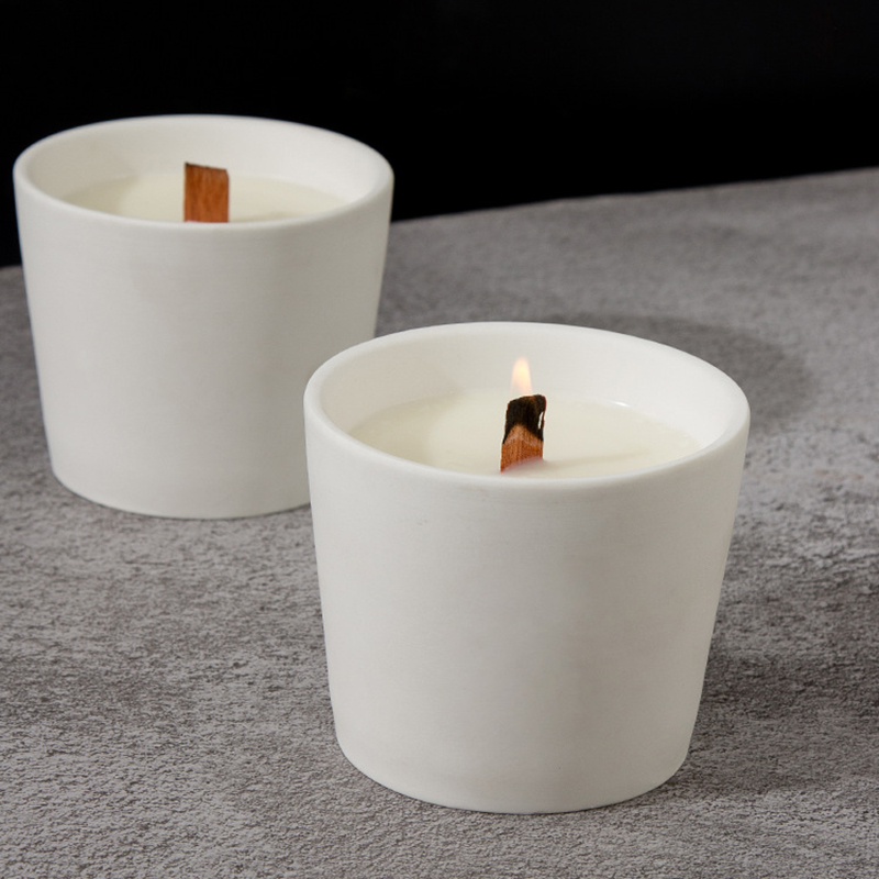 Velas perfumadas Woodwick de cera de soja coloreadas personalizadas de alta calidad de lujo con etiqueta privada a granel