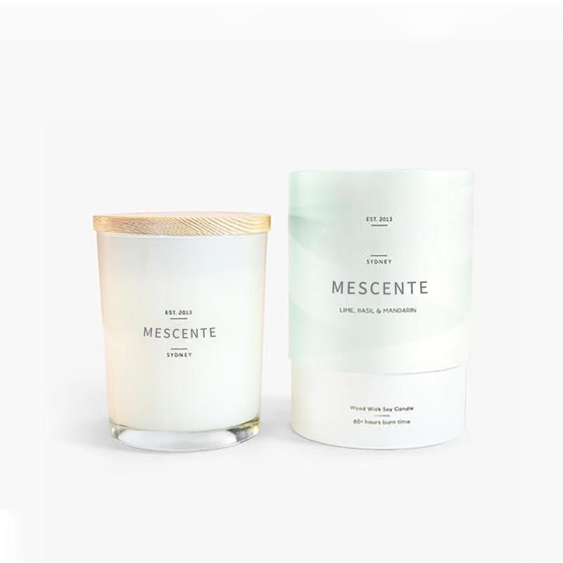 Velas de soja perfumadas románticas de personalización de etiqueta privada