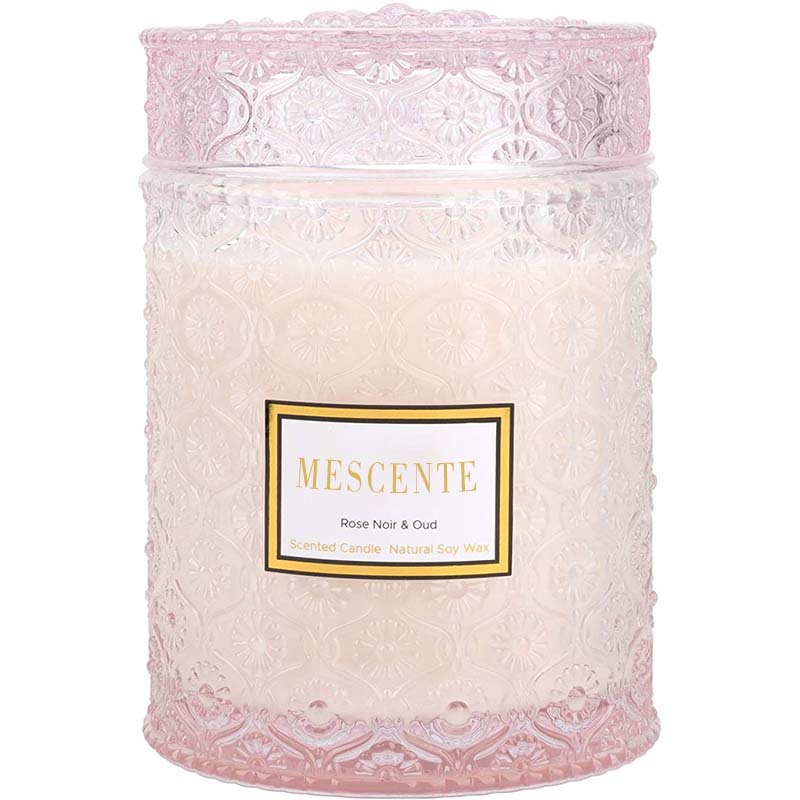 M&S cent Vela de spa con aroma a flores secas, cera de soja y eucalipto casera