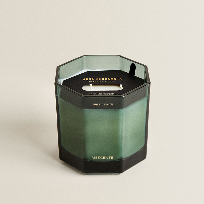 Velas perfumadas de cera de soja natural con tarro de cristal de etiqueta privada de fábrica personalizada de M&Scent