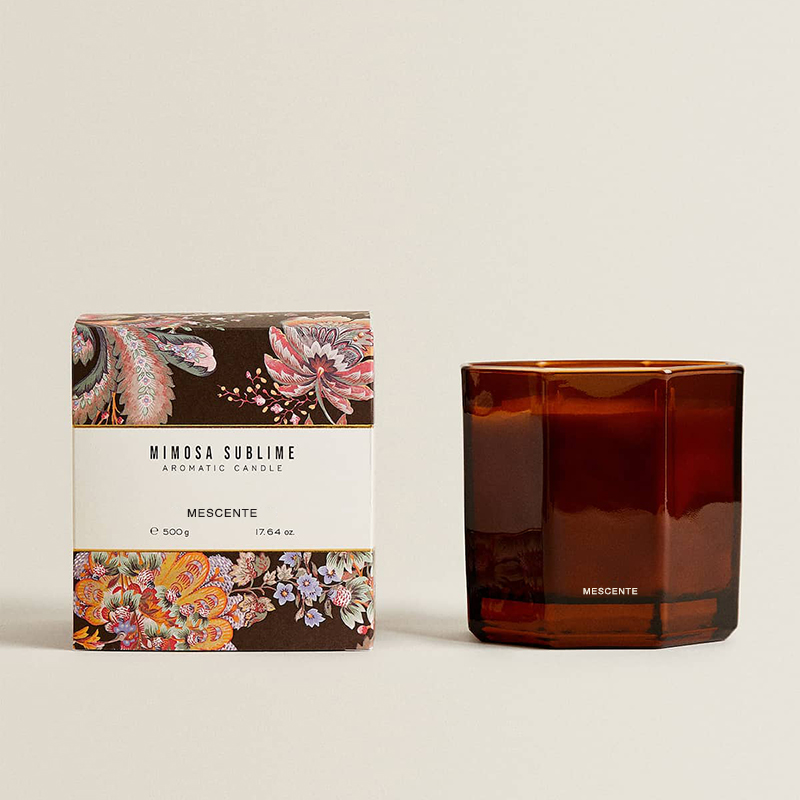La venta caliente modificó velas perfumadas de cera espiritual de soja de etiqueta privada de lujo con caja de regalo