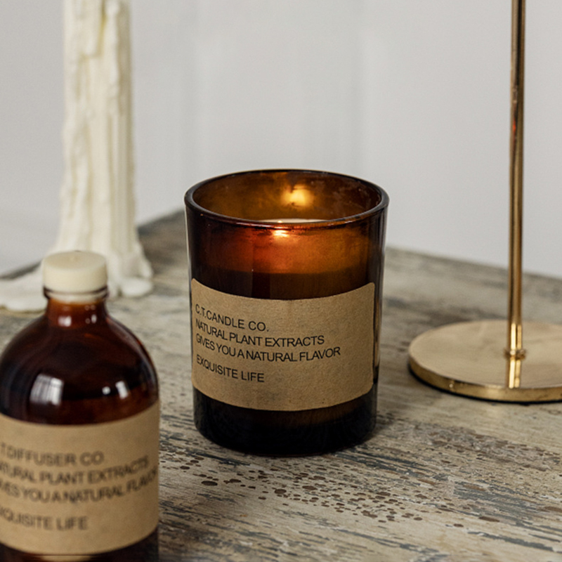 Difusor de láminas para el hogar con decoración de lujo de M&Scent y juego de velas perfumadas con embalaje en caja
