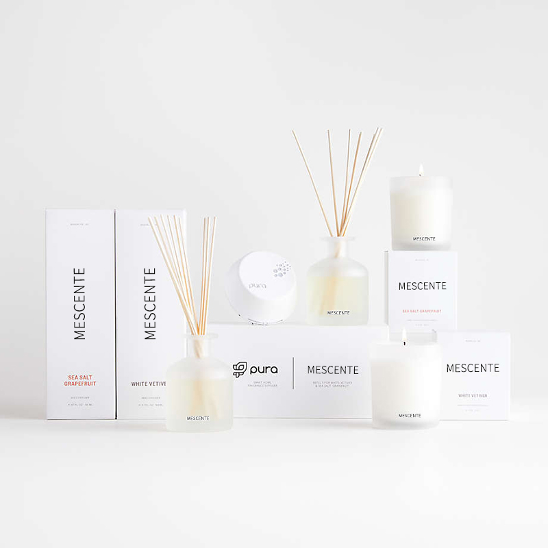 El regalo de lujo del difusor de láminas del aroma del color púrpura de la etiqueta privada de M&Scent fijó con la caja