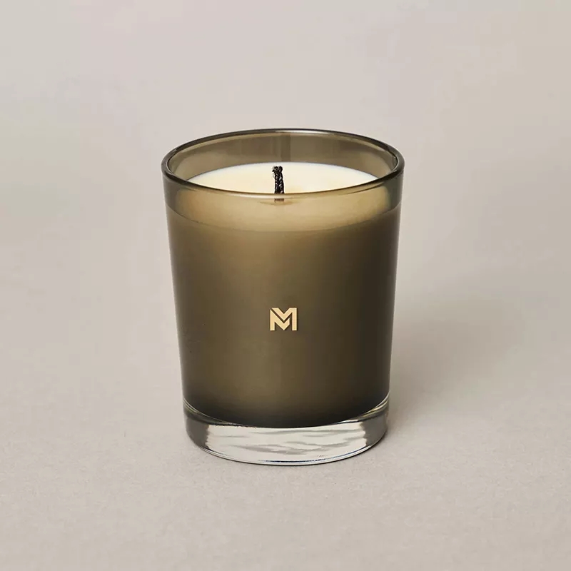 M&Scent vende al por mayor nueva vela de soja perfumada Kerzen con etiqueta privada personalizada de lujo, tarros de cristal navideños con tapa