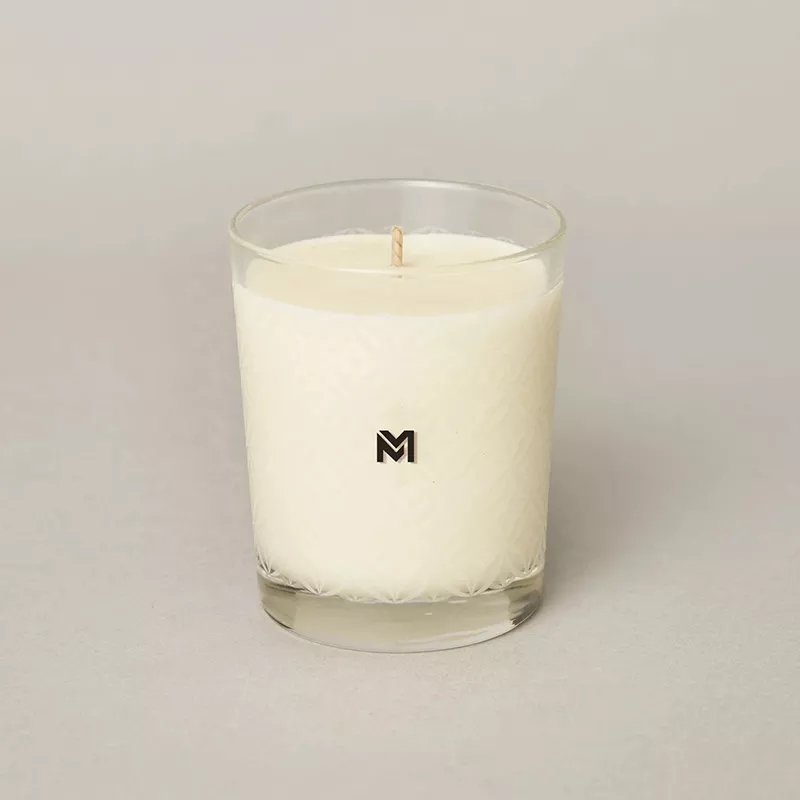 M&Scent vende al por mayor nueva vela de soja perfumada Kerzen con etiqueta privada personalizada de lujo, tarros de cristal navideños con tapa