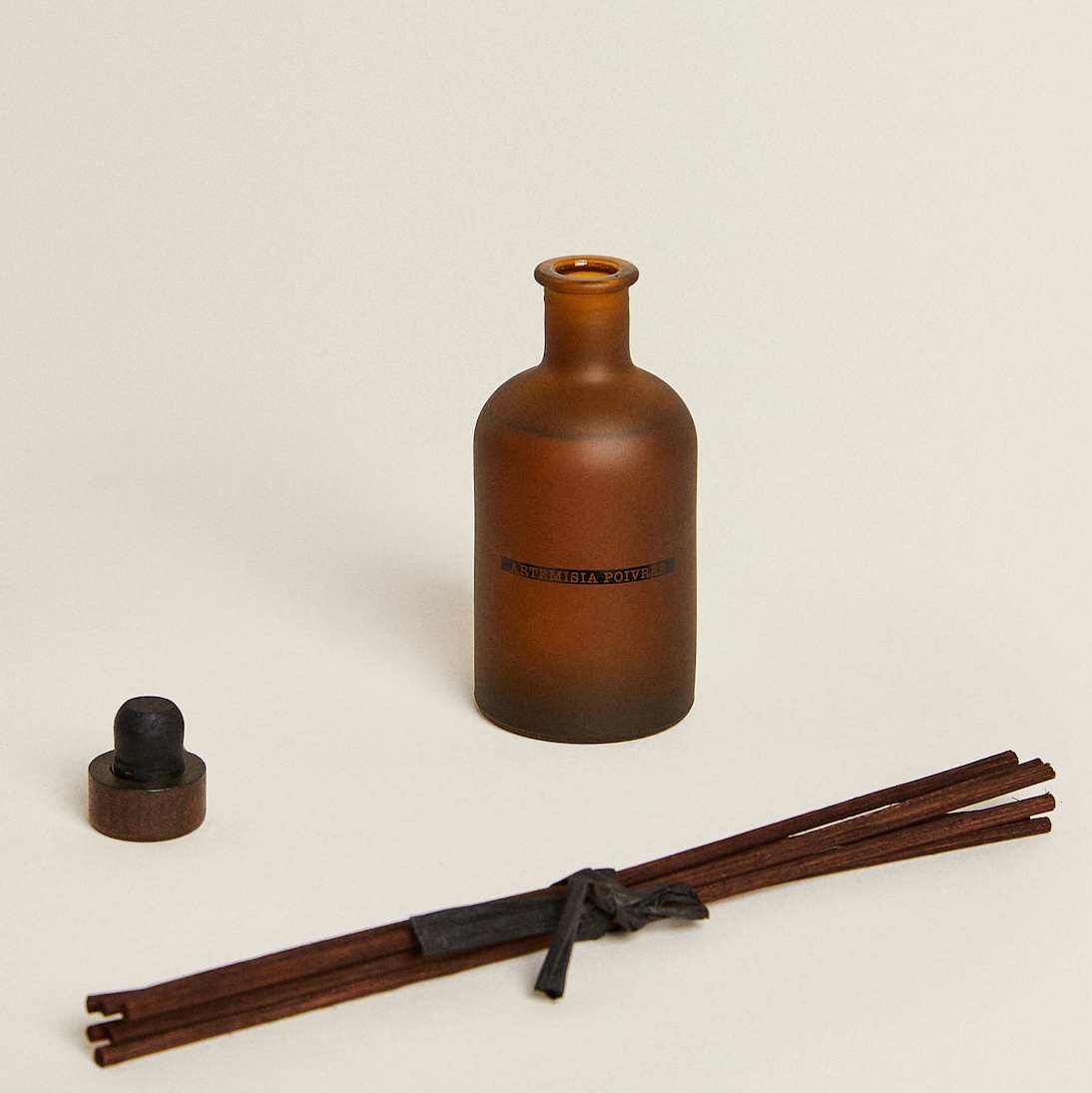 Botella esmerilada negra grande de lujo, 50ml, 300ml, flor seca, Aroma Floral, aceite esencial, difusor de láminas, conjunto de aceite a granel