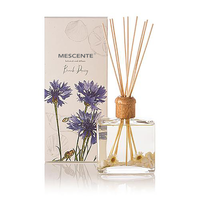 Difusor de láminas de aroma de madera de sola flor personalizado de lujo de alta calidad al por mayor con etiqueta privada con caja