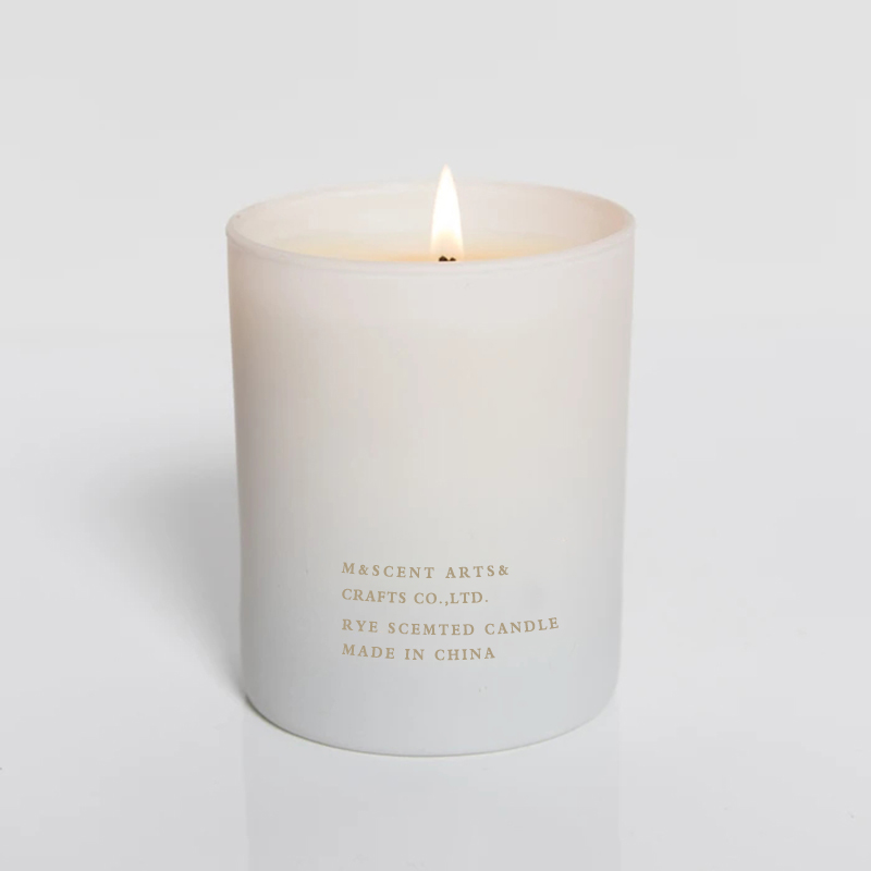 M&Scent vende al por mayor velas perfumadas de aceite esencial de aromaterapia de mecha de madera blanca barata con etiqueta privada