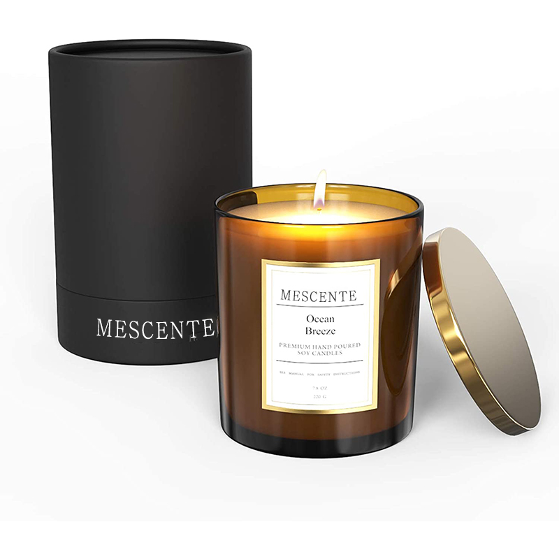 M&Scent vende al por mayor el sistema de regalo de velas de cera de soja perfumadas con etiqueta privada personalizada de lujo a granel