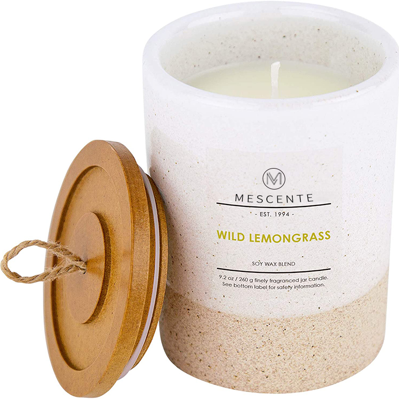 M&Scent vende al por mayor velas perfumadas con cristales personalizados de etiqueta privada a granel