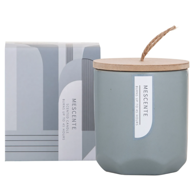 M&Scent Custom Luxury crea su propio fabricante de velas de soja perfumadas con mecha de madera en frasco de vidrio