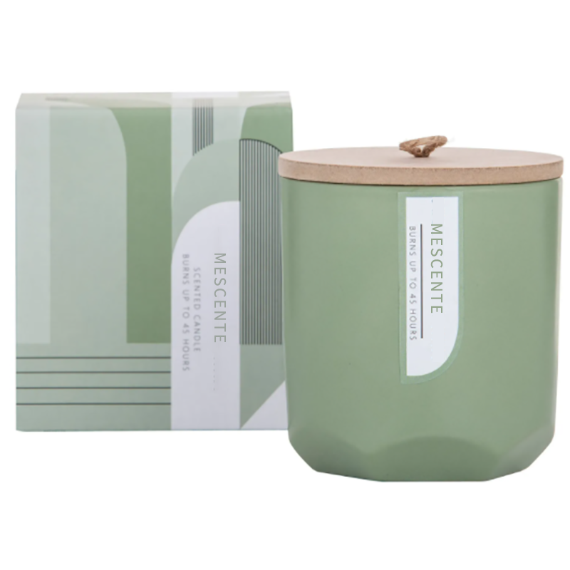 M&Scent Custom Luxury crea su propio fabricante de velas de soja perfumadas con mecha de madera en frasco de vidrio