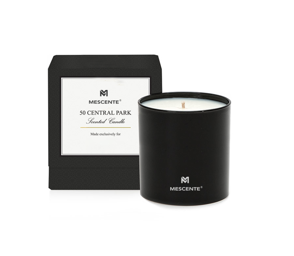 Velas masculinas de lujo del Aromaterapia de Chrome de la etiqueta privada de la venta al por mayor del olor de M&S 22 onzas con los cristales dentro