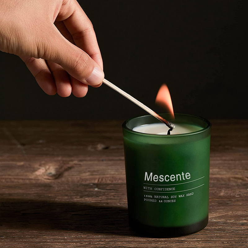 Tarro personalizado para decoración de bodas de M&Scent, velas perfumadas de jazmín y Ylang Ylang con etiquetas a granel