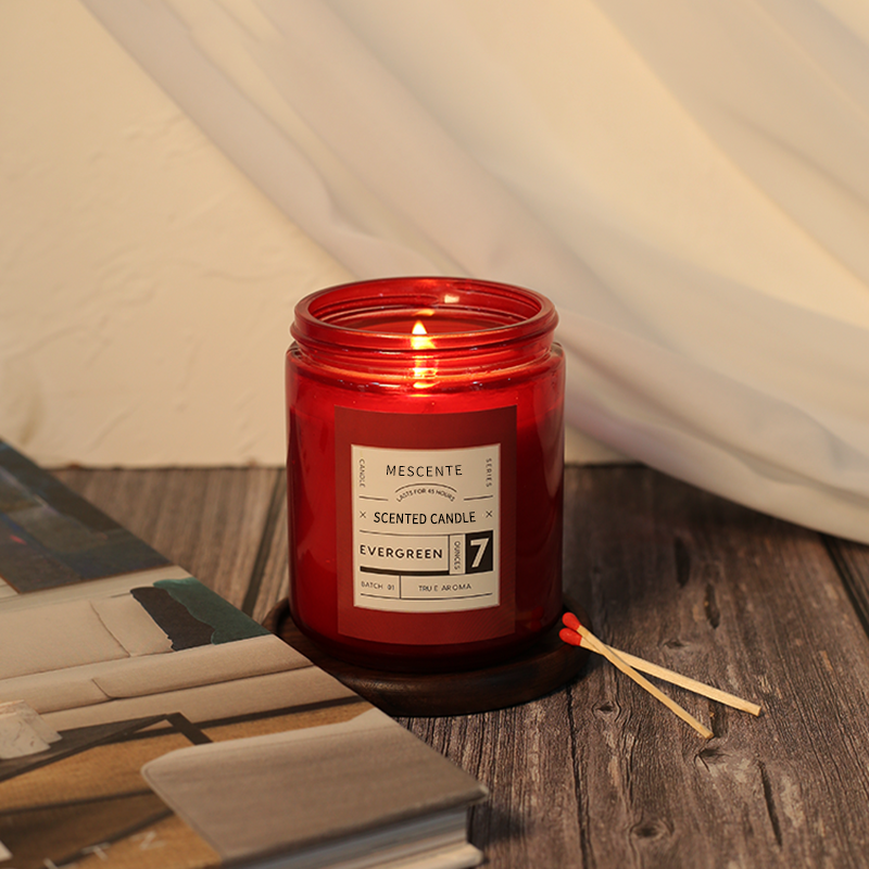 Velas de cera de soja perfumadas de lujo con etiqueta privada personalizada de M&Scent con tapa