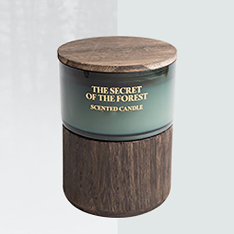 Vela perfumada de cera de soja con cristales, pedido al por mayor, tarros de cristal personalizados de M&Scent
