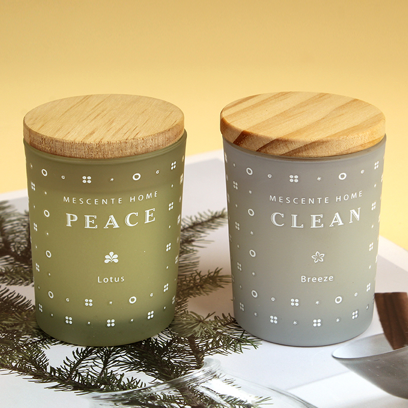 M23352 Juego de velas perfumadas de aromaterapia de cera de soja para el hogar, paquete de 3