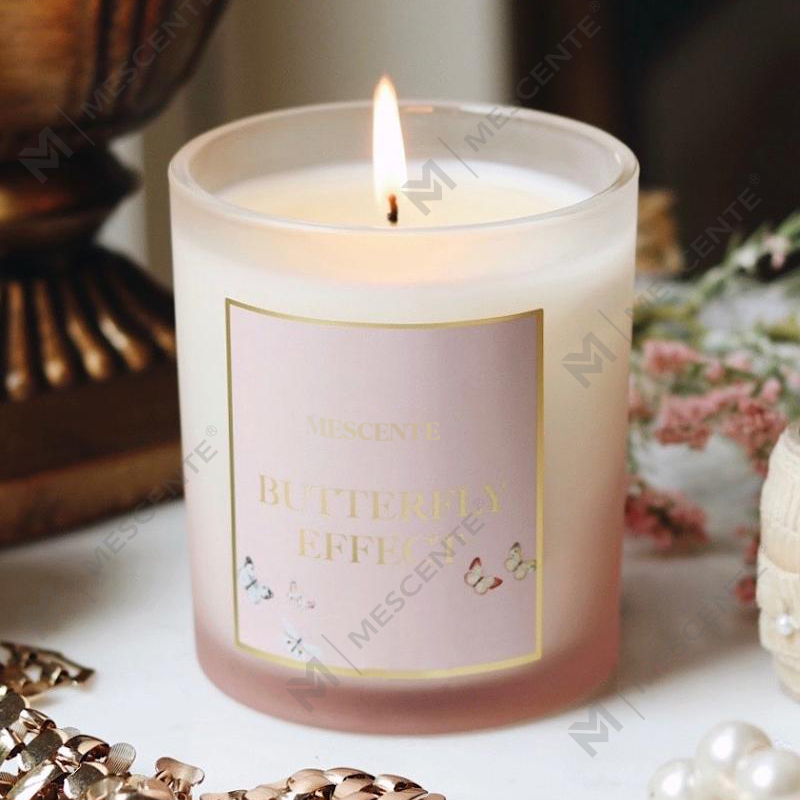 Venta al por mayor de nuevos frascos de cristal navideños de lujo personalizados con etiqueta privada, velas de soja perfumadas Kerzen con tapa