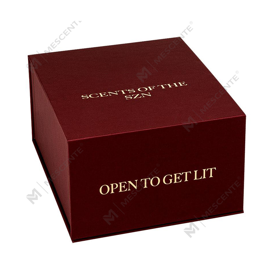 Juego de regalo de 4 velas aromáticas de decoración del hogar de marca privada de lujo de M&Scent