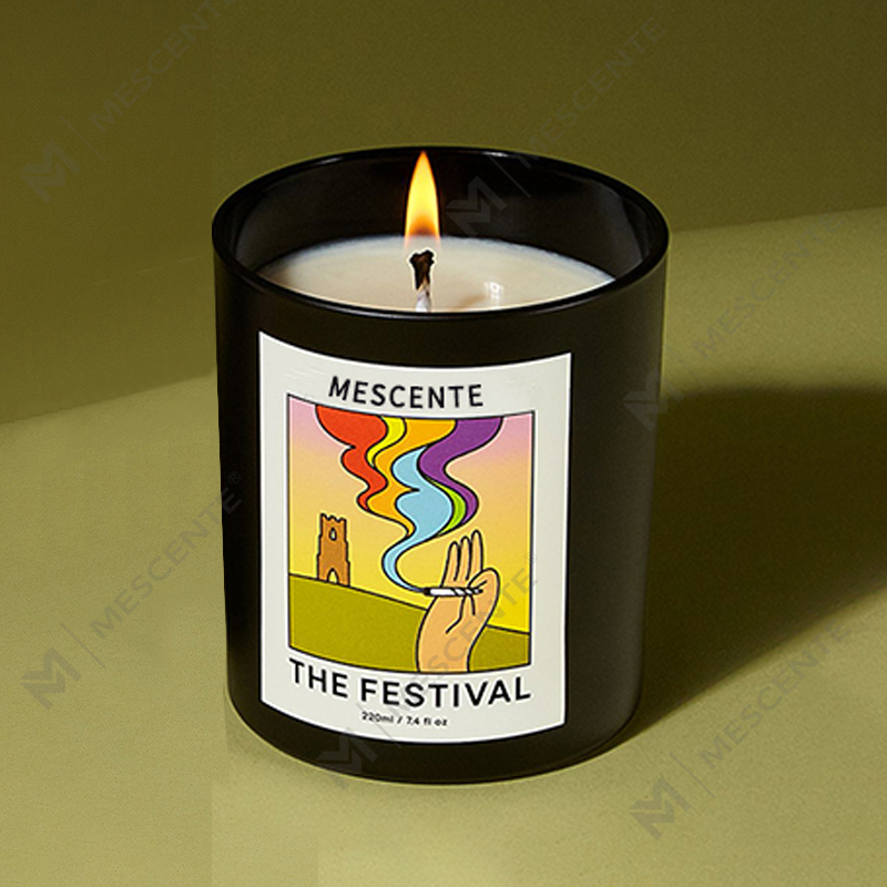 Velas de cera de soja con aroma a aroma de cristal navideño hechas a mano, personalizadas y de lujo, al por mayor de M&Scent