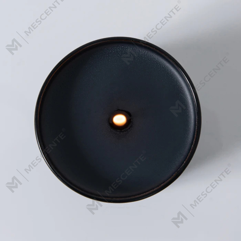 Venta al por mayor de frascos únicos negros de lujo de M&Scent Velas de soja perfumadas decorativas para bodas con cristales