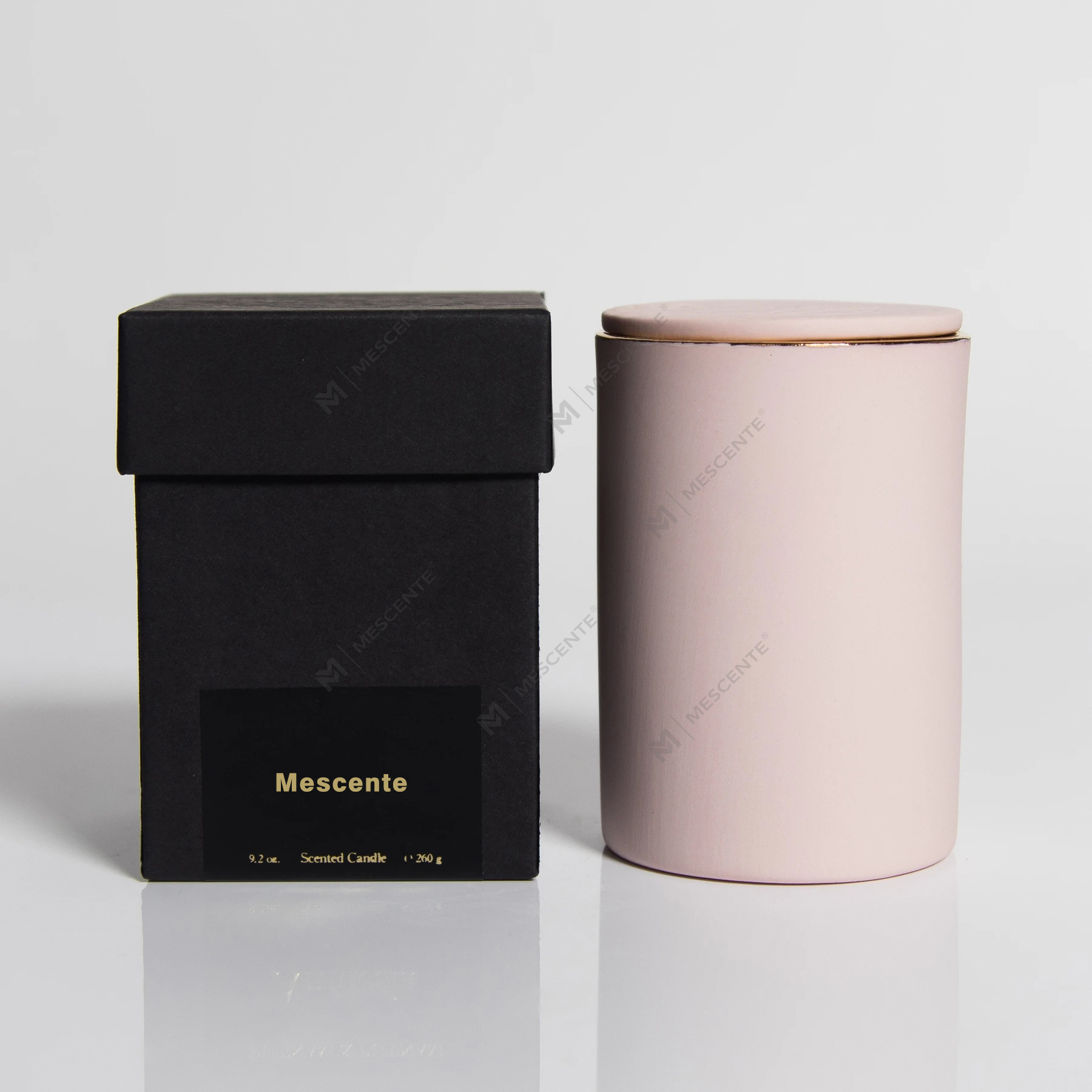 Juego de regalo de velas de aceite con fragancia perfumada barata y soporte de vidrio de lujo al por mayor de M&Scent con logotipo