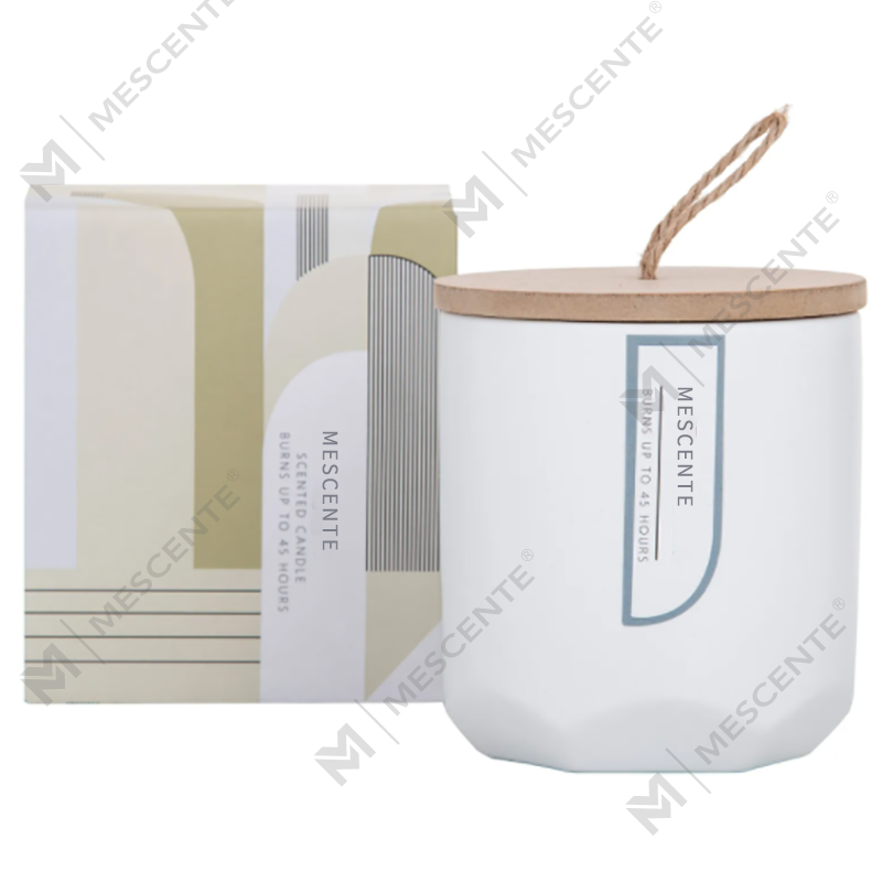 M&Scent Custom Luxury Crea tu propio fabricante de velas de soja con aroma a mecha de madera en frasco de vidrio