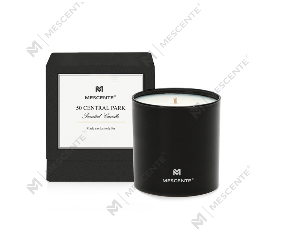 Velas de aromaterapia macho cromadas de marca privada de lujo al por mayor de M&Scent de 22 oz con cristales en el interior