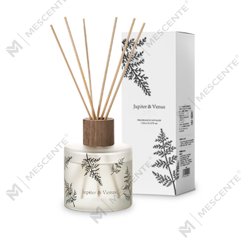 M&Scent Venta al por mayor de vidrio ámbar decorativo personalizado de lujo sin fuego Difusor de láminas de aroma floral transparente único