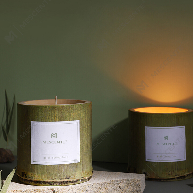 Candelabro de madera de lujo M&Scent, marca privada, perfumado con caja