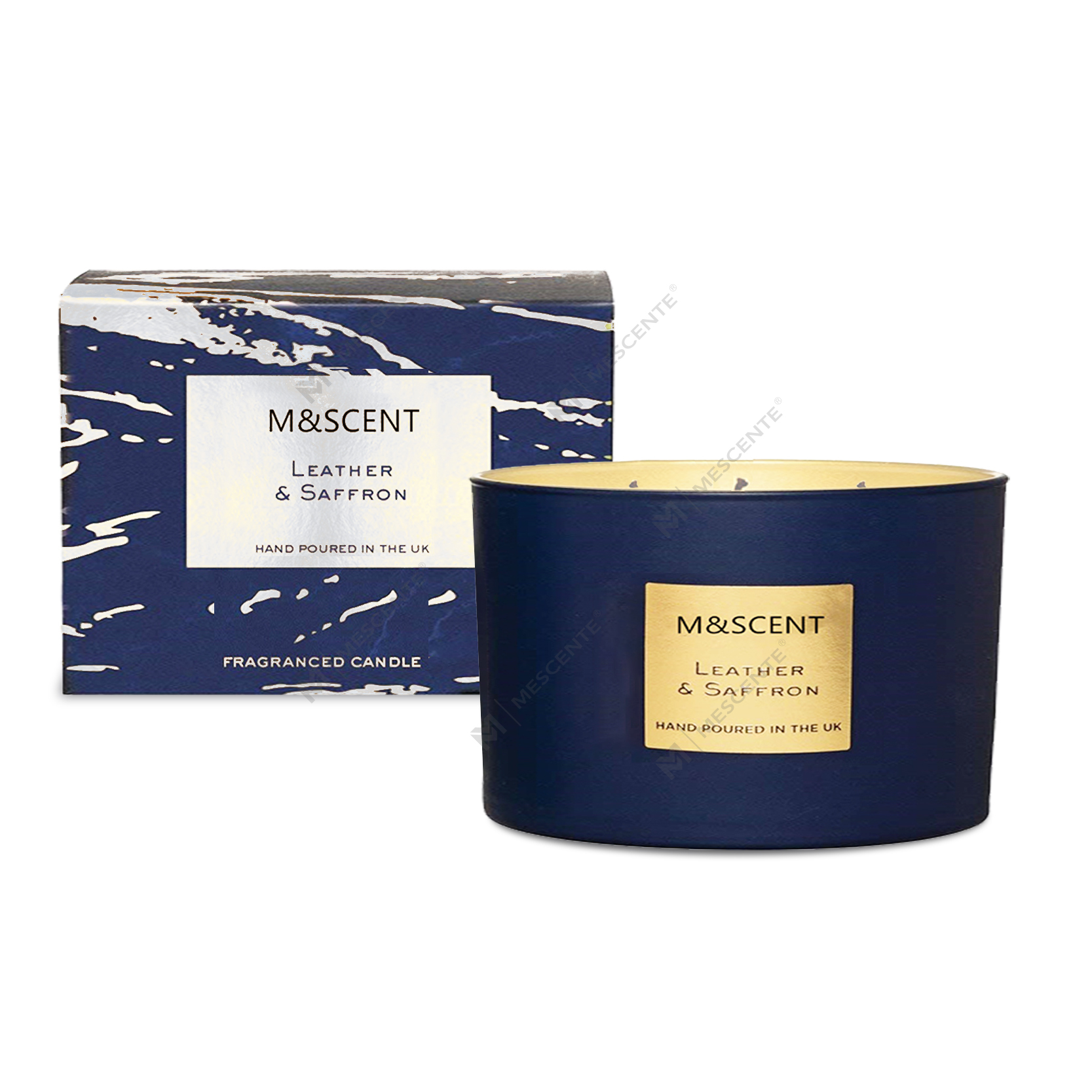 Juego de regalo de velas de palma de coco perfumadas de 3 mechas con aromaterapia decorativa al por mayor de M&Scent