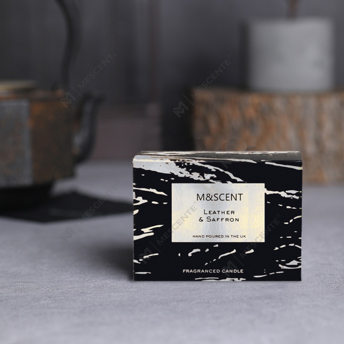 Juego de regalo de velas de palma de coco perfumadas de 3 mechas con aromaterapia decorativa al por mayor de M&Scent