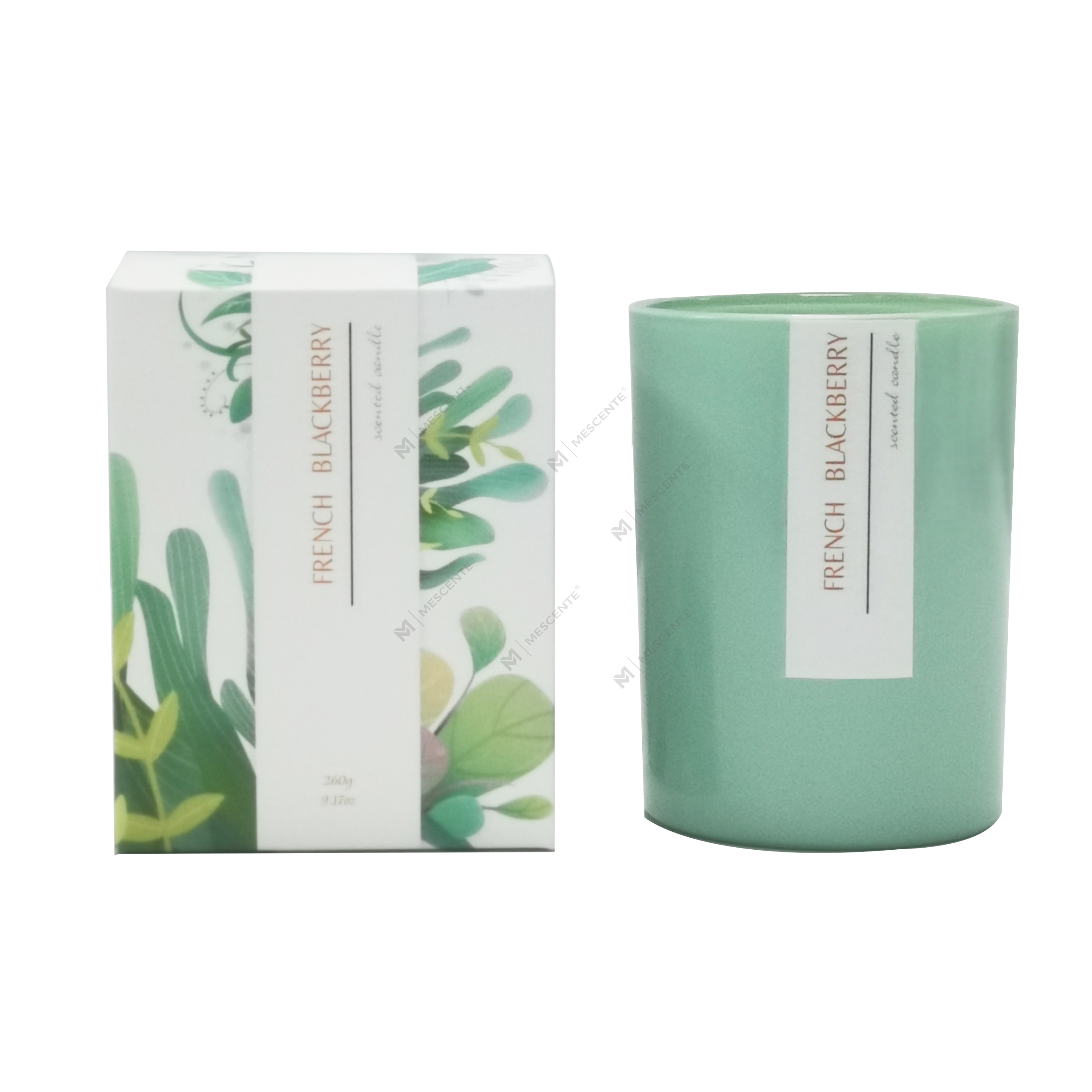 Calentador de velas de coco de marca privada personalizado de M&Scent, velas de palma perfumadas con logotipo