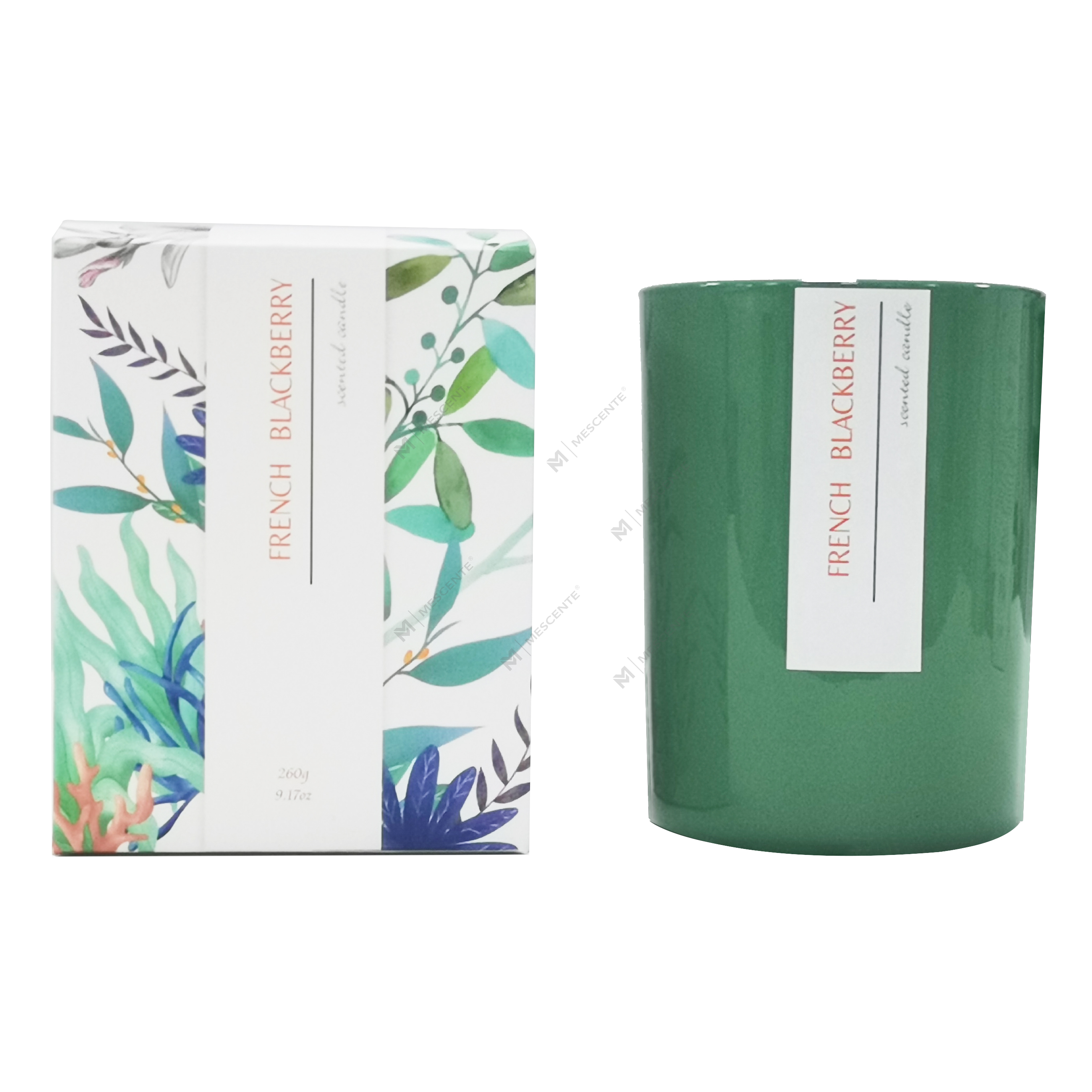 Calentador de velas de coco de marca privada personalizado de M&Scent, velas de palma perfumadas con logotipo