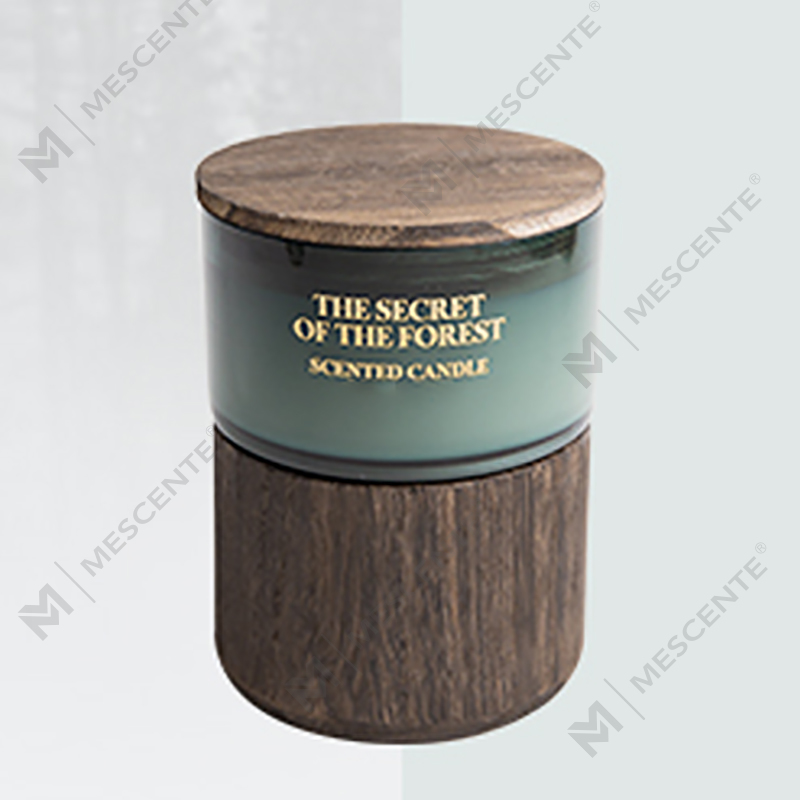 Frascos de vidrio personalizados de M&Scent para pedidos al por mayor, velas de cera de soja perfumadas con cristales