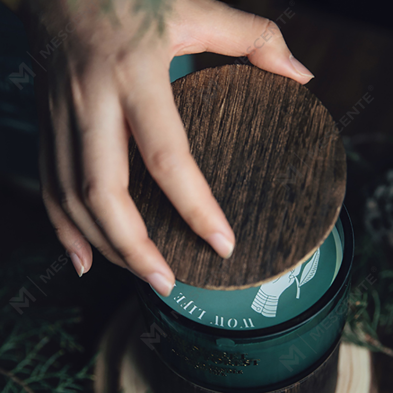 Frascos de vidrio personalizados de M&Scent para pedidos al por mayor, velas de cera de soja perfumadas con cristales