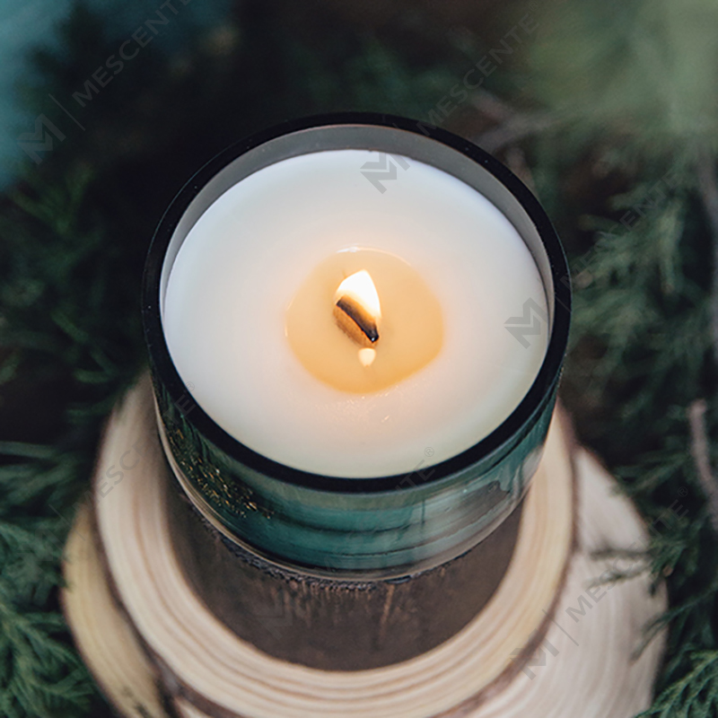 Frascos de vidrio personalizados de M&Scent para pedidos al por mayor, velas de cera de soja perfumadas con cristales