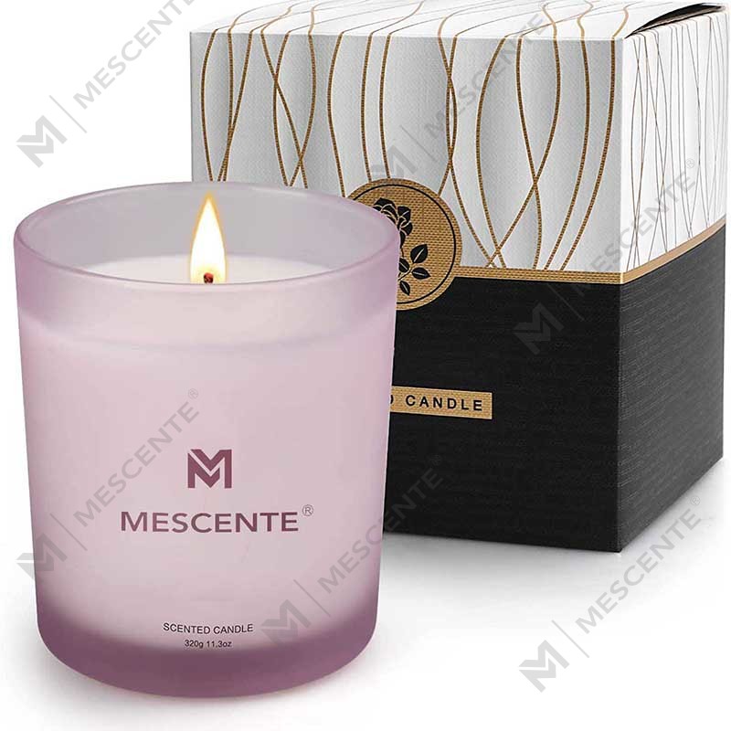 Velas perfumadas de cera de soja, lavanda y mecha de lujo personalizadas y más vendidas al por mayor de M&Scent