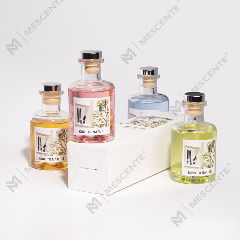 M&Scent Lujo 200ml Botella Blanca Personalizada Palitos de Madera Difusor de Caña con Caja