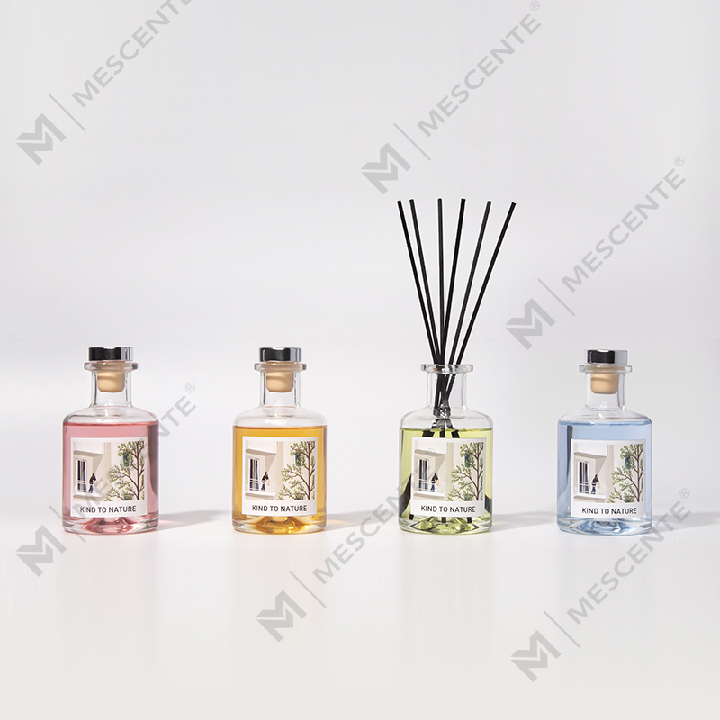 Difusor de láminas de aceite esencial de botella grande decorativo de lujo de M&Scent con juego de regalo de flores secas