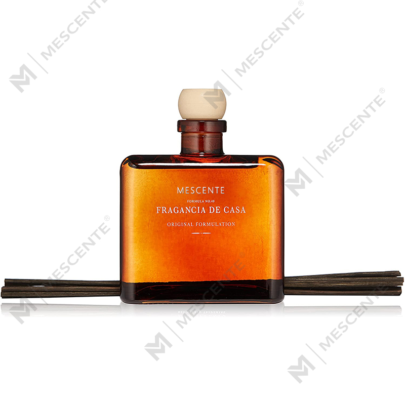 Difusor de láminas líquidas de marca privada con forma de flor y botella de vidrio de oro rosa grande personalizado de lujo de M&Scent con caja de regalo