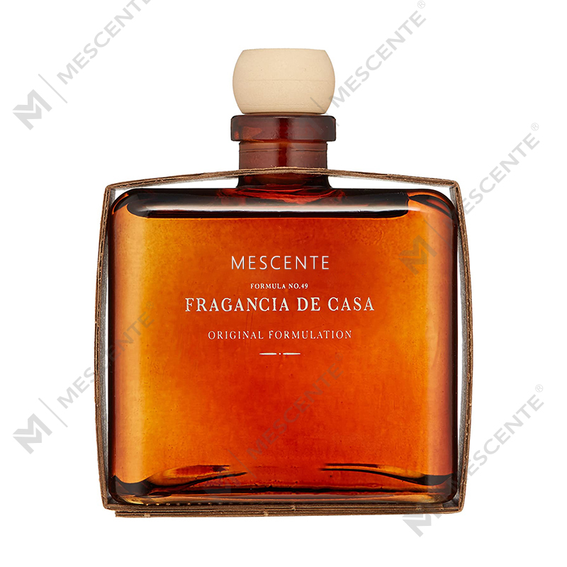 Difusor de láminas líquidas de marca privada con forma de flor y botella de vidrio de oro rosa grande personalizado de lujo de M&Scent con caja de regalo