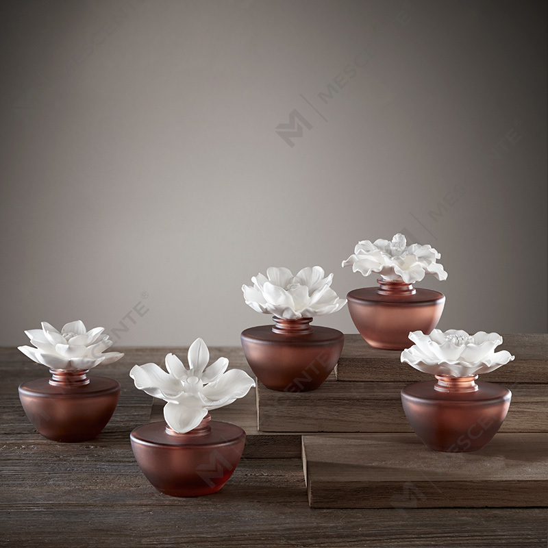 Mini perfume de flores blancas, aroma, aceite difusor de caña, fragancia, juego de regalo de difusores de caña de Tailandia