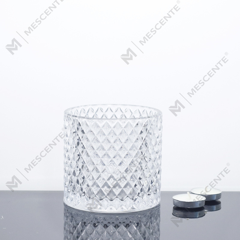 Frascos grandes para velas de 3 mechas de color rosa con tapas a granel de M&Scent, tarro de cerámica para hacer velas