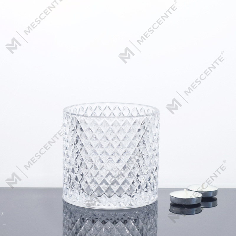 Frascos grandes para velas de 3 mechas de color rosa con tapas a granel de M&Scent, tarro de cerámica para hacer velas