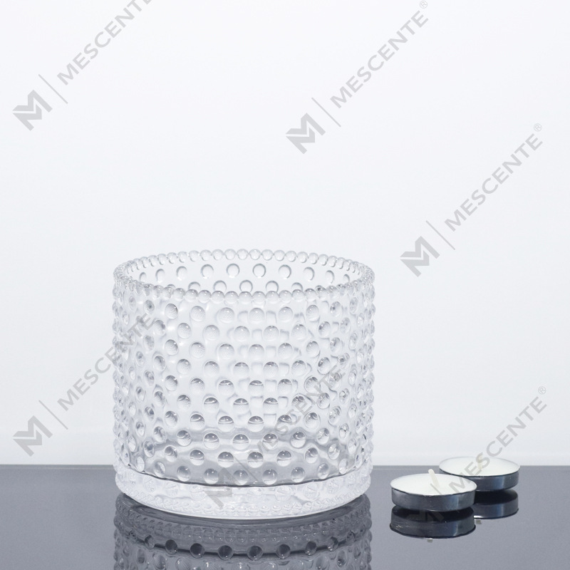 Frascos grandes para velas de 3 mechas de color rosa con tapas a granel de M&Scent, tarro de cerámica para hacer velas