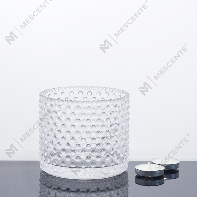 Frascos grandes para velas de 3 mechas de color rosa con tapas a granel de M&Scent, tarro de cerámica para hacer velas