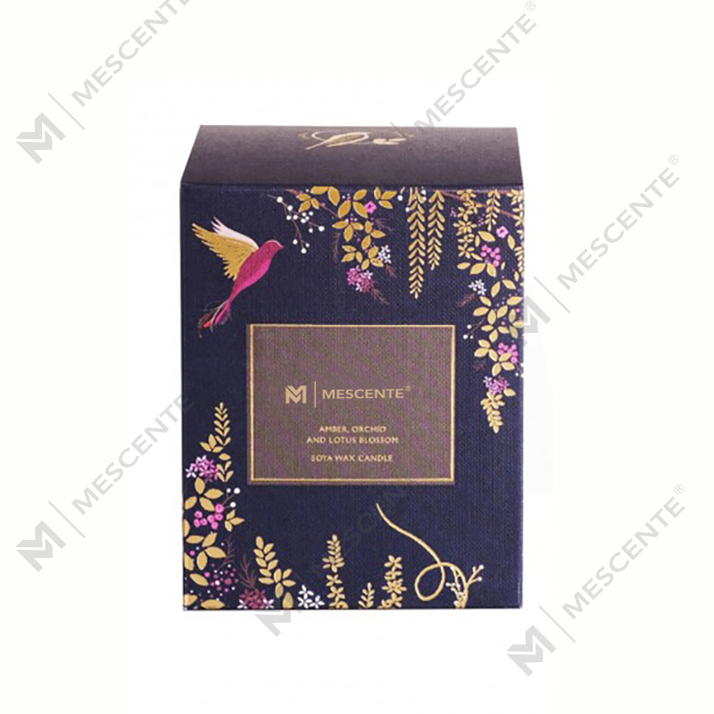 Velas de mecha de madera negra personalizadas de marca privada, lujo perfumado con cristales